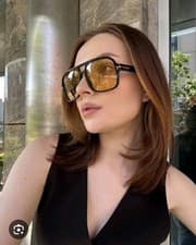 Image of NEW TOM FORD J LO TF 884 BLACK YELLOW GOLD OVERSIZED SUNGLASSES