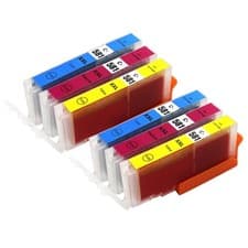 Image of CLI-581 XL C/M/Y Compatible Ink Cartridges for Canon Printers 6 Pack Colour Set
