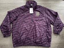 Image of England Nike 2024 Men’s Rosewood Purple Windrunner Jacket Size XL Oversized BNWT