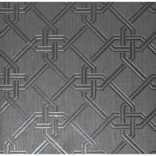Image of Arthouse Gianni Metallic Foil Geo Twist Knot Pattern Textured Lined Wallpaper