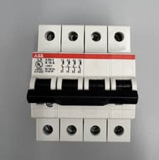 Image of ABB 4 Pole Circuit Breaker S204 U K16 UL Approved NEW FREEPOST