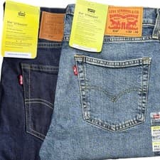 Image of Levis® 514 Mens Denim Jeans Original Fit bottoms Straight Leg Pants Jean NEW NEW