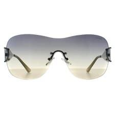 Image of Guess Sunglasses GO00038 10P Shiny Light Nickeltin Smoke Grey Gradient