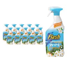 Image of Flash Spray Wipe Hinched Bathroom Cleaner Spray 800ml - Pack of 10