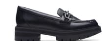 Image of LADIES CLARKS ORIANNA BIT CHUNKY LOAFERS DRESS SLIP ON LEATHER SHOES SIZE 4.5