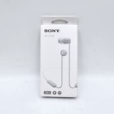 Image of Sony WI-C100 Wireless In-ear Bluetooth Sport Headphones Built-in mic - White