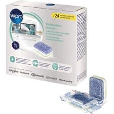 Image of Wpro Dishwasher Tabs 24-Pack | Unscented | Energy Saving & Spotless Cleaning