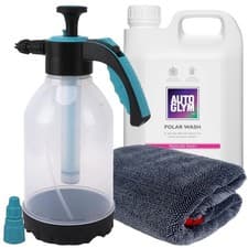 Image of AUTOGLYM POLAR WASH 2.5L PRESSURE WASH SHAMPOO WITH 2L SPRAYER AND DRYING TOWEL