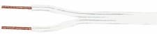 Image of 100m White Loudspeaker Cable Home HiFi Car Stereo Speaker Wire 1.8 x 3.6mm