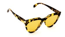 Image of Alexander McQueen Sunglasses AM0087s 004 Havana  Shades Yellow  Lens 58-15-150