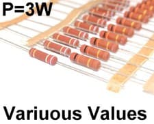 Image of PR03 3W Power Metal Film Resistor Various Values: 20K 180K 560K ... [x 10pcs]