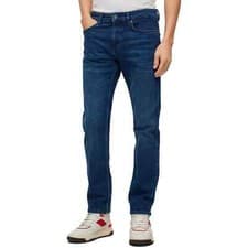 Image of BOSS Mens Jeans - Mens BOSS Delaware Slim Fit Jeans - House Dark Blue Stretch