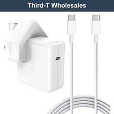 Image of 30W USB-C UK Power Adapter with Cable Charger for MacBook 12” Air 13”A1392 A2179