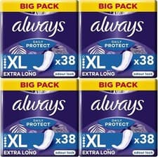 Image of 152 x Always Dailies Pantyliners Long / Ex Large Extra Protect - Lightly Scented