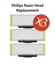 Image of 3Pcs For Philips OneBlade Razor Shaver Replacement Blade One Head QP2520/QP2630