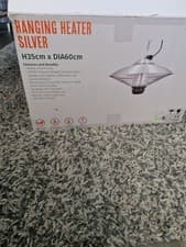 Image of New La Hacienda Hanging Outdoor Patio Heater Silver