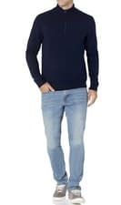Image of Amazon Essentials Men's Long-Sleeve Soft Touch Quarter-Zip Jumper Size XS