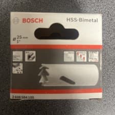 Image of Pair of Bosch Professional 25mm Hole Saw for Metal HSS Bi-Metal Genuine Bosch