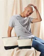Image of Westford Mill Dipped Base Canvas Accessory Bag Pouch Toiletry Bag Travel Holiday