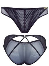Image of BOUX AVENUE BLACK  AMINA GEO LACE BRIEF  SIZE UK 8  NEW   RRP £16  BARGAIN