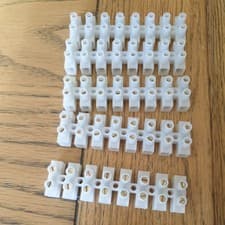 Image of 5 x 30amp 8 way Connector Strip Choc Block Terminal Block