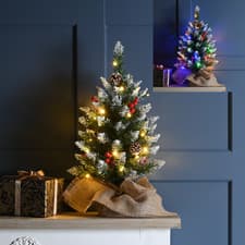 Image of 60cm Pre-Lit Berry & Cone Table Top Christmas Tree – Warm White or Multi-Coloure