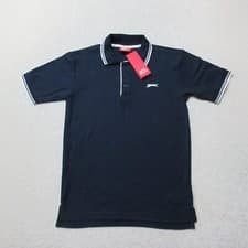 Image of Slazenger Polo Shirt Mens XS Navy Blue Casual Sportswear Top Comfortable NWT