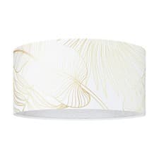 Image of Modern Ceiling Light In White And Gold With 1 Bulb GL1635