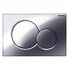 Image of Geberit Sigma01 chrome dual flush plate for UP320 cistern 115.770.21.5