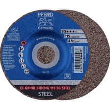 Image of PFERD 64181115 CC-GRIND-STRONG steel Grinding Disc 115mm dia 10pcs