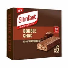 Image of Slim Fast Double Chocolate Snack Bar 2 Boxes (12x25g) 99Kcal