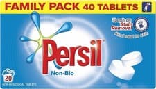 Image of Persil Non Bio Washing Tablets 40 Pack Laundry Detergent Sensitive Skin