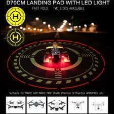 Image of 70cm Drone Parking Landing Pad w/ Night Flight Lights For DJI Spark Mavic Pro Ai