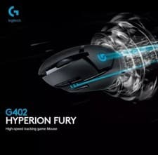 Image of LOGITECH G402 Hyperion Fury Wired Mouse - 8 Buttons - Optical - Open box - NEW