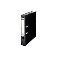 Image of Leitz 180 Lever Arch File Poly 50mm A4 Black (Pack of 10) 10151095