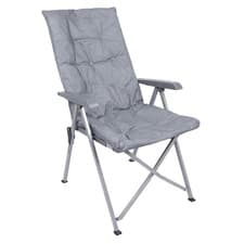 Image of High Back Padded Reclining Camping Chair with Carry Bag Folding Chairs