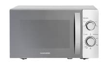 Image of Daewoo, 800W Digital Microwave with mirror door,10 Power Levels, 20 Litre,Silver