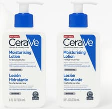 Image of 2x CeraVe Daily Moisturising Lotion for Dry to Very Dry Skin 236ml (Total 472ml)