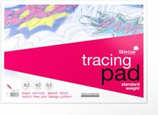 Image of Silvine A3 Everyday Tracing Pad. 40 Sheets of Quality Lightweight Tracing Paper