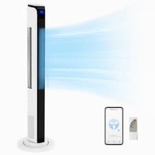 Image of Tower Fan 42" Oscillation 3 Speed Air Coolness 12Hr Timer Remote Control UK