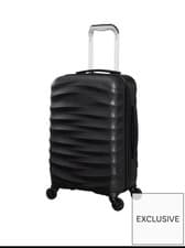 Image of It Luggage Black Hardshell Suitcase - Medium 4 Wheel - RRP £70