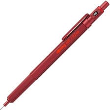 Image of Rotring 600 Mechanical Pencil | 0.5 Mm | Red All-Metal Body Propelling Pencil |