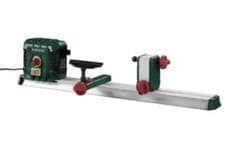 Image of Parkside 600W Wood Turning Lathe With 2 Chisels 2 Spanners Adjustable Speed