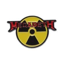 Image of Megadeth band metal pin badge brooch brand new YELLOW BLACK