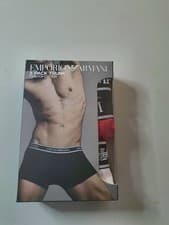 Image of Emporio Armani Men's Underwear 3-Pack Size M Brand New With Box And Tags