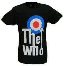 Image of Mens Black Official The Who ELEVATED TARGET T Shirt