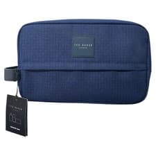 Image of Ted Baker London Blue Travel Pouch Wash Bag Brand New - No Contents