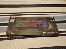 Image of Trust GXT 830-RW Avonn Rainbow Wave Wired Gaming Keyboard - UK QWERTY ~ NEW