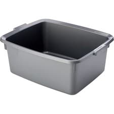 Image of Addis 5 Star Rectangular Washing Up Bowl 12L Metallic Silver Large Sink Basin