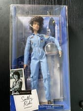 Image of DAMAGED BOX Rare Barbie Inspiring Women AMERICAN ASTRONAUT SALLY RIDE Doll NEW